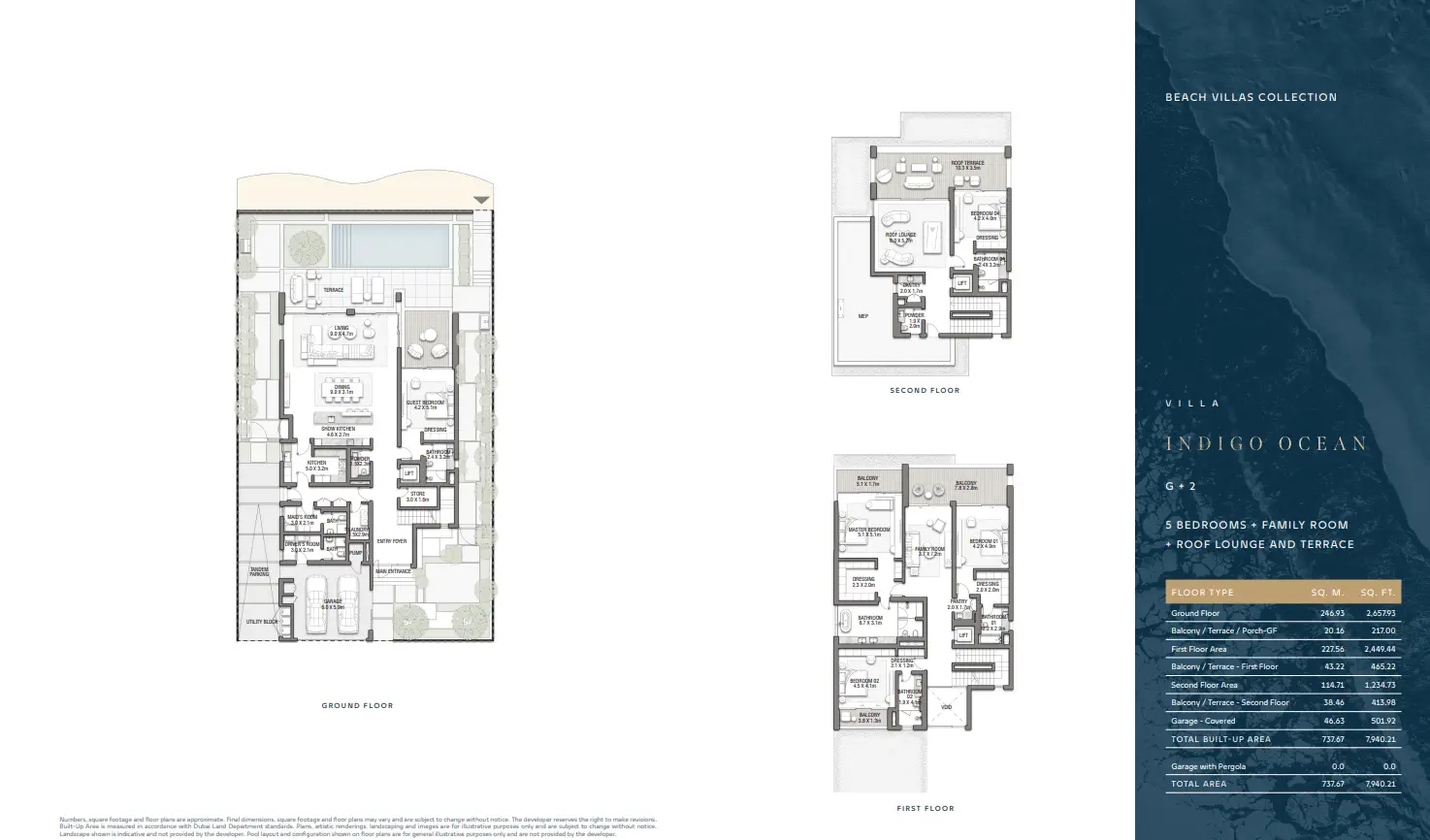 5 bedroom floor plan of palm jebel ali