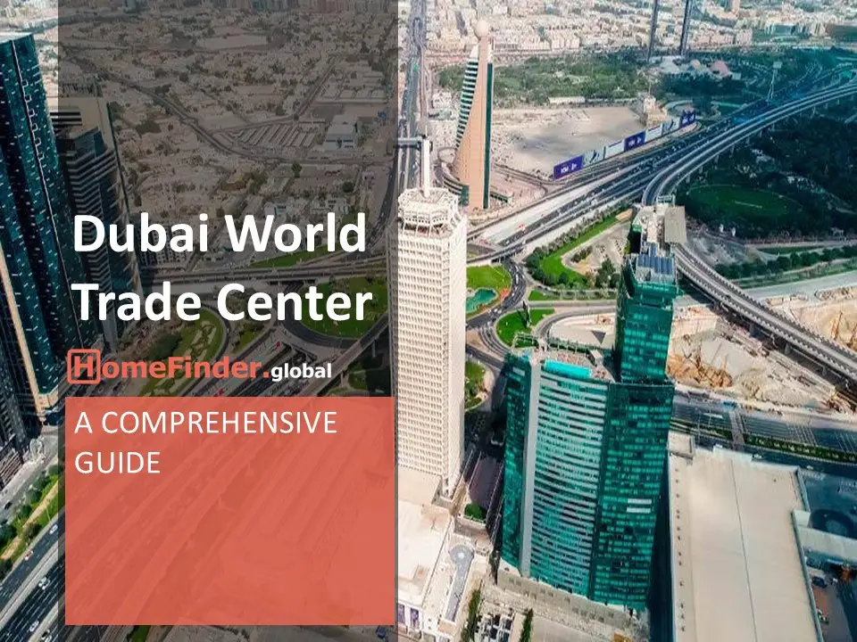 نمای هوایی برج مرکز تجارت جهانی واقع در مرکز شهر