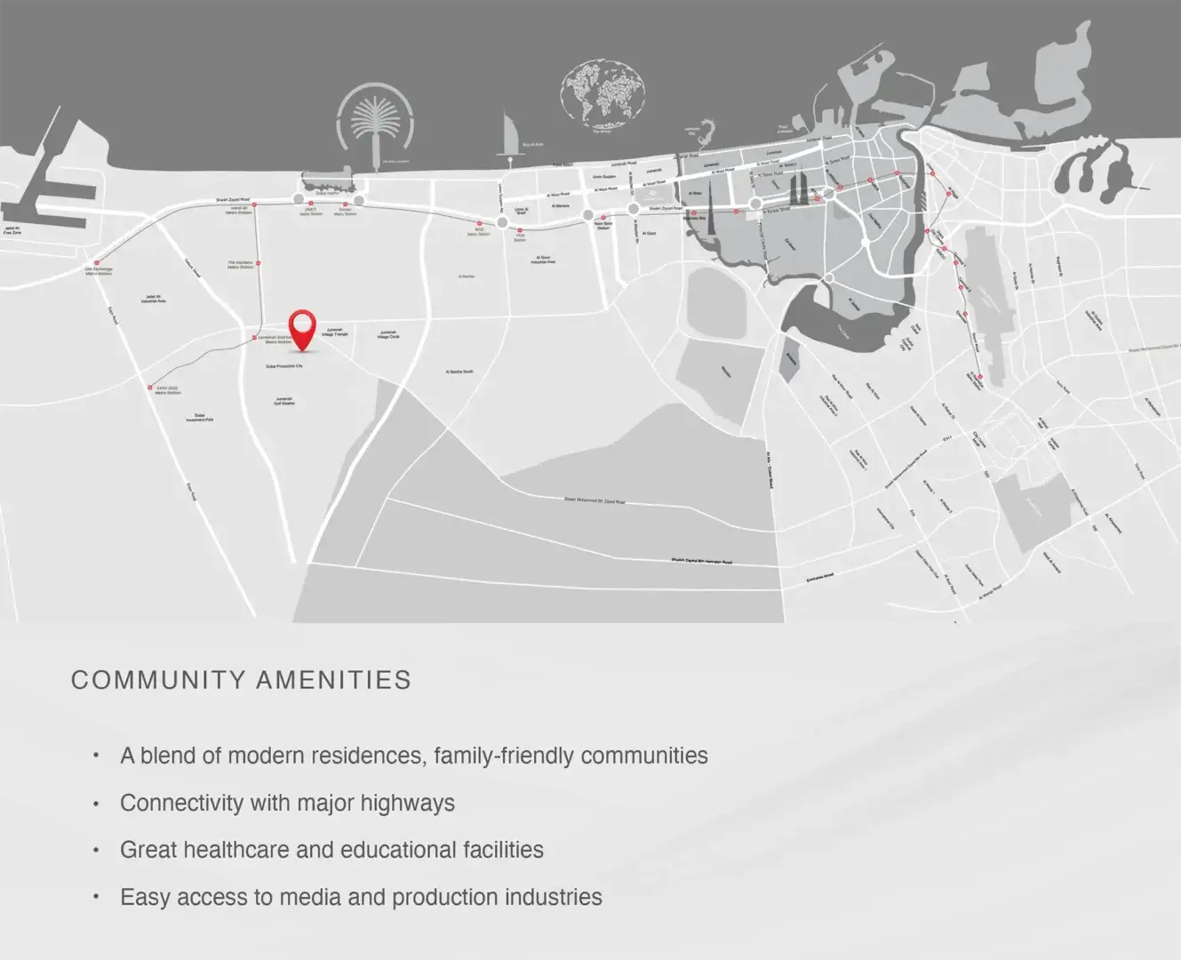 Location Map of Samana Resorts