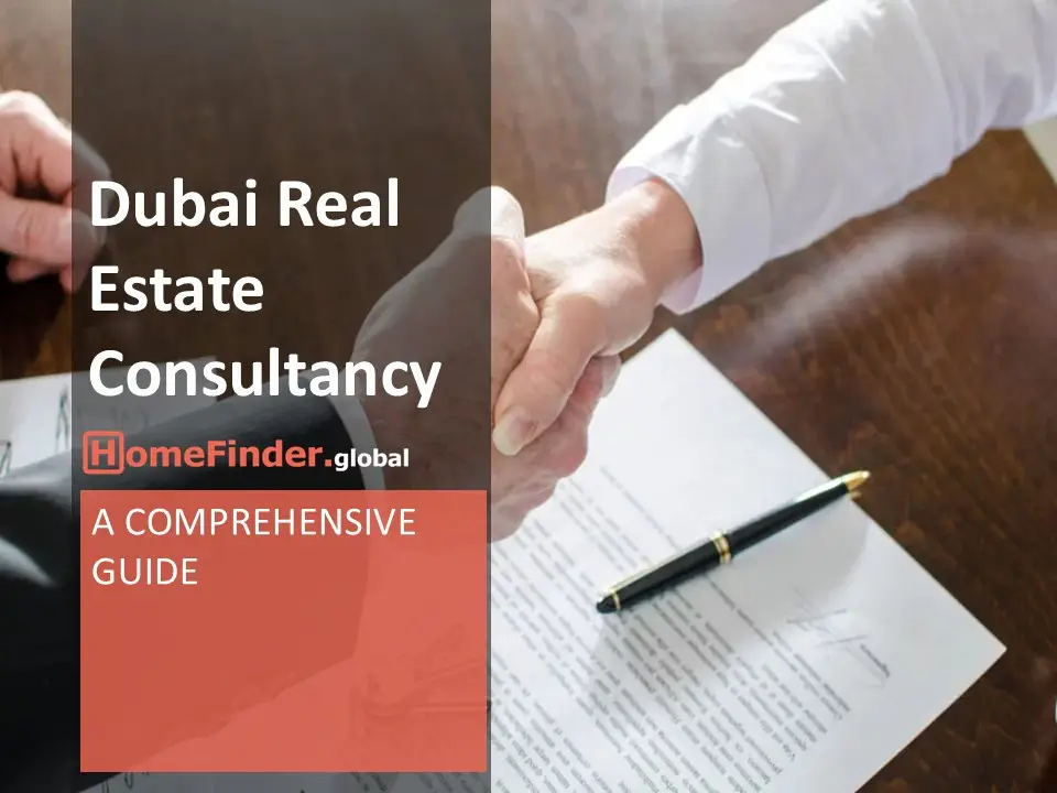 A professional handshake over a contract, symbolizing trust and partnership in real estate consultancy, with a focus on Dubai's property market.