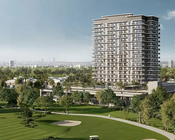 Exterior View of Golf Acres at Emaar South Apartment