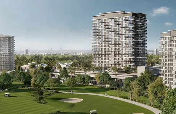 Exterior View of Golf Acres at Emaar South Apartment