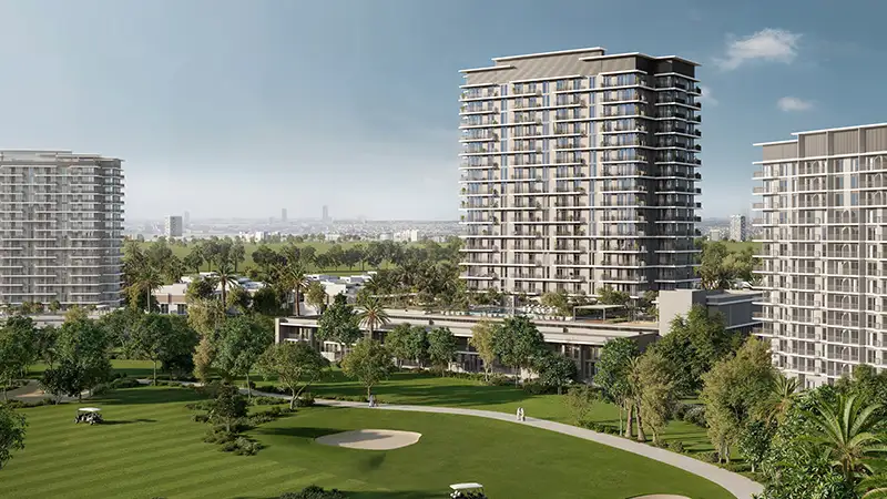 Exterior View of Golf Acres at Emaar South Apartment