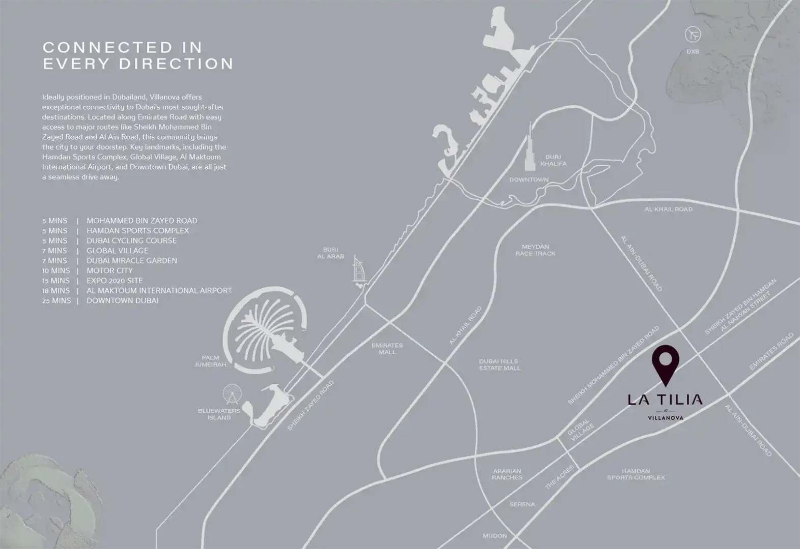 La Tilia at Villanova Location Map