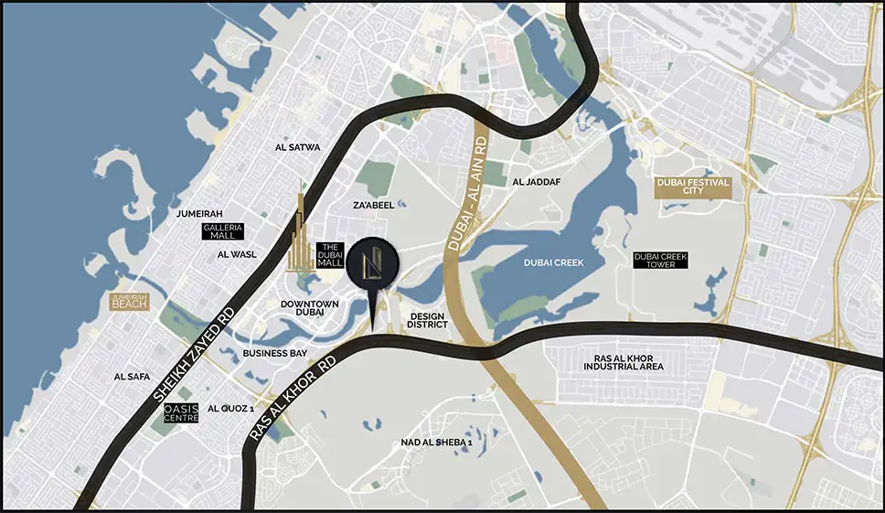 Nobles Tower location map