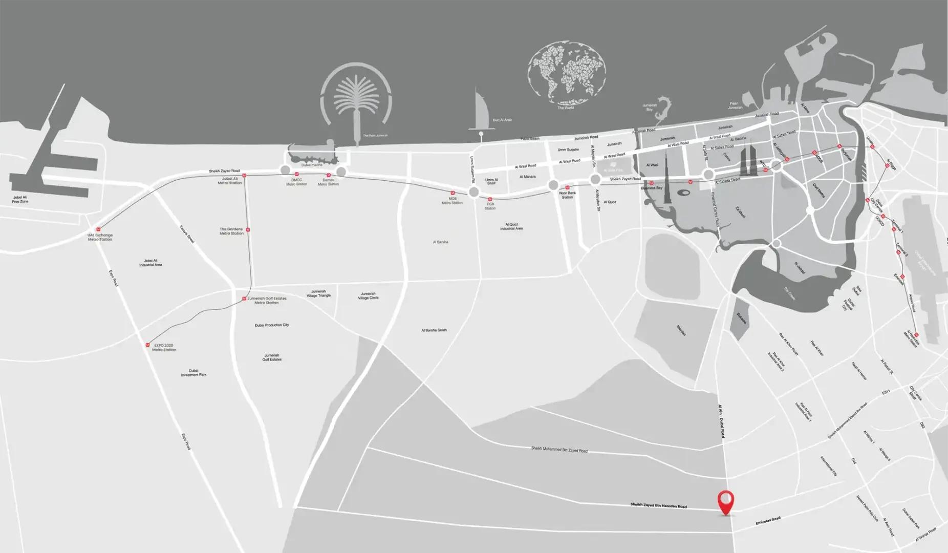 SAMANA Park Meadows locaation map