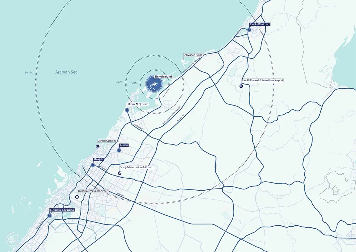 Sobha Coastline Beach Residences - Location Plan