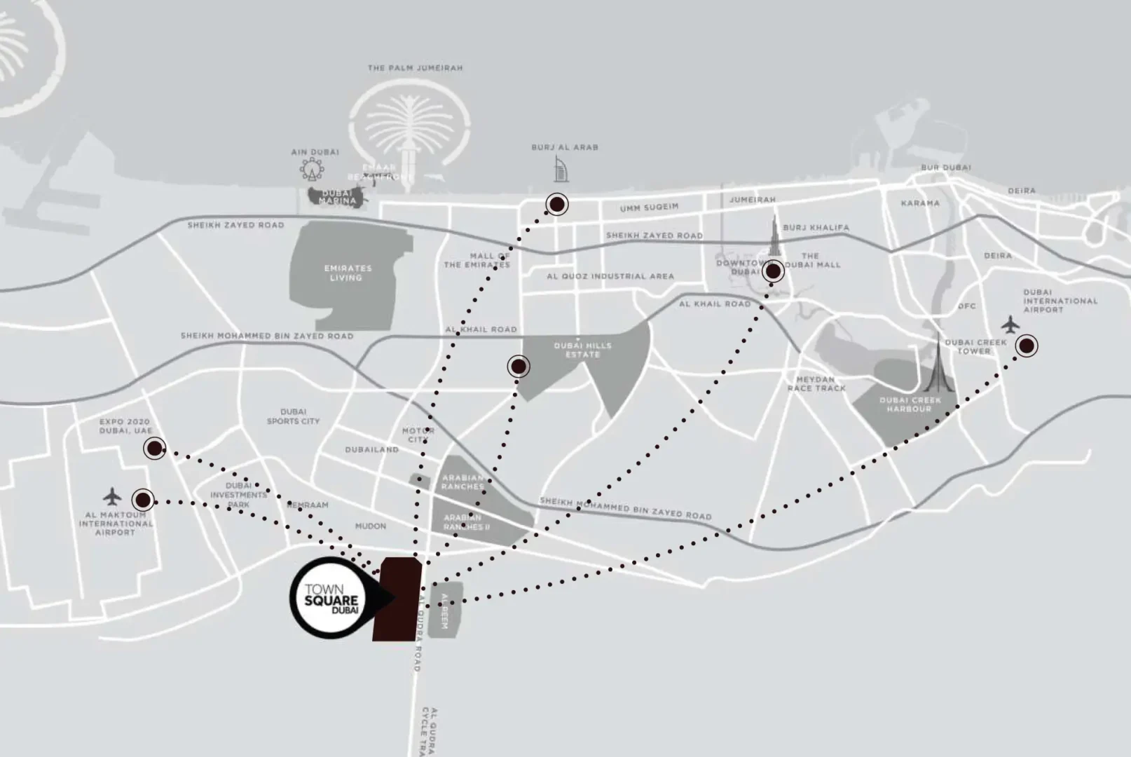 The Baltimore at Town Square Location Map