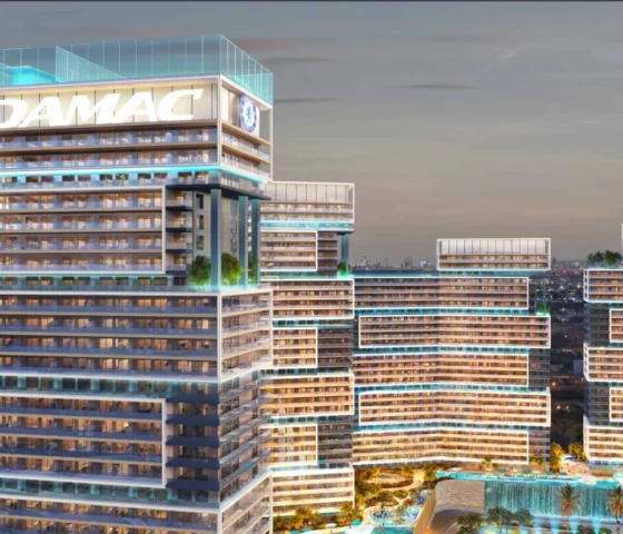 Chelsea Residences – Evening view with full complex lighting