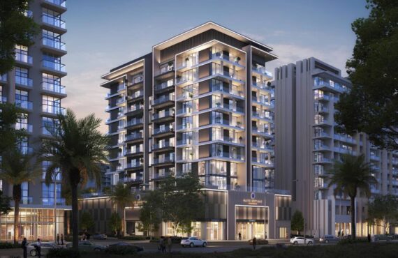Aerial view of Gate Royale Residences with rooftop swimming pool
