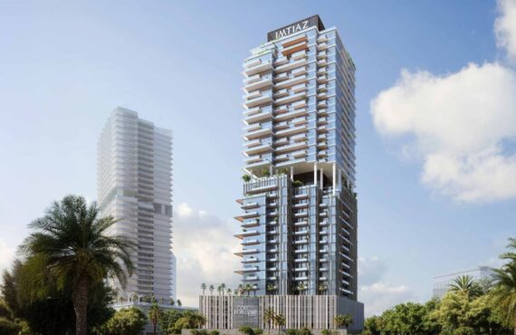 Aerial view of rooftop Cove Boulevard dubai