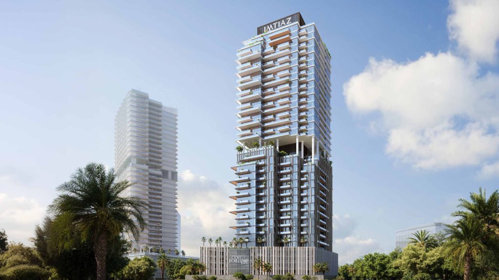 Aerial view of rooftop Cove Boulevard dubai