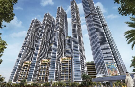 Modern skyscraper design of The Eden with multiple connected high-rise towers