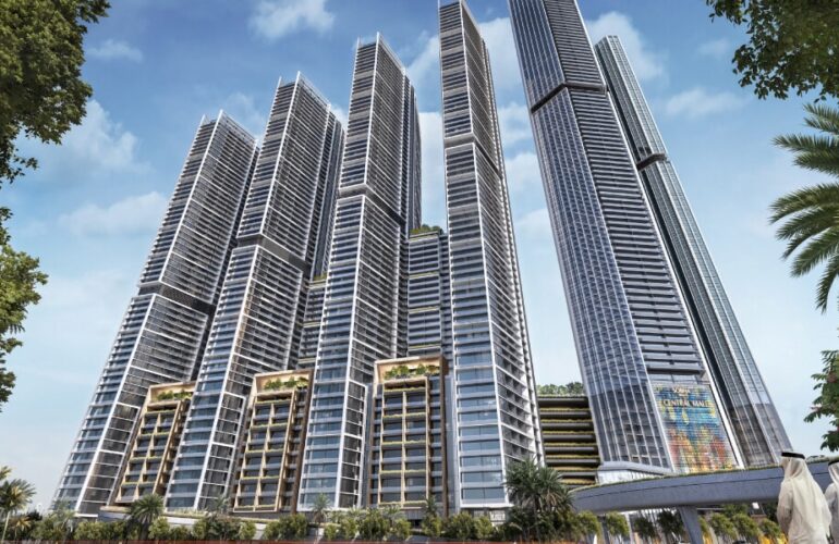 Modern skyscraper design of The Eden with multiple connected high-rise towers
