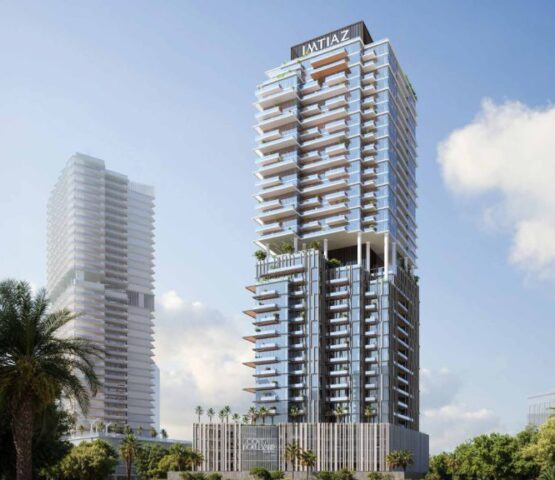 Aerial view of rooftop Cove Boulevard dubai