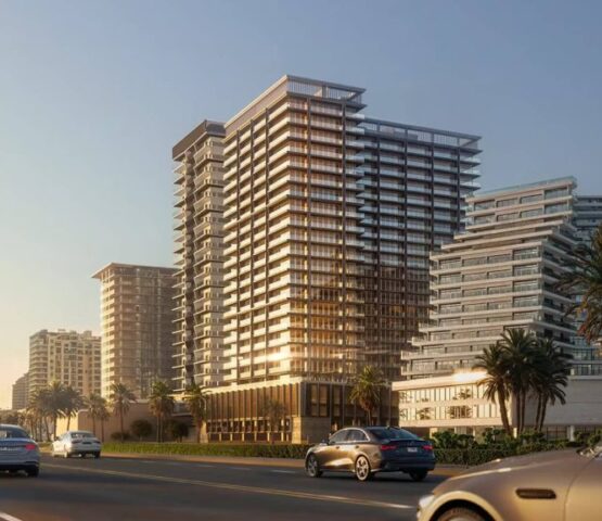 Multiple modern towers of Binghatti Starlight by Binghatti in Dubai