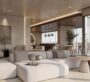 Elegant lounge space with contemporary seating inside Ayaan Heights residential tower
