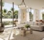 Bright and spacious living room at Selvara, with modern furnishings and floor-to-ceiling windows.
