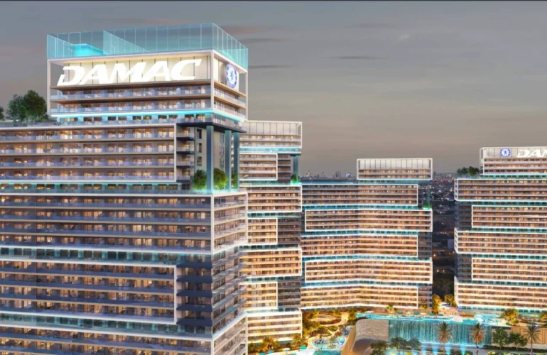 Chelsea Residences – Evening view with full complex lighting