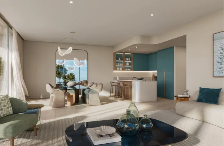 Chelsea Residences – Living area with ocean views