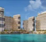Chelsea Residences by Damac – Lagoon-front view of towers