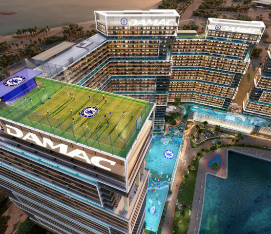 Chelsea Residences – Evening view with full complex lighting