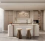 Costa Mare at Al Marjan – Modern kitchen with island and sea view