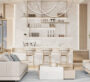 Lavish interior at Cove Edition 6, Dubai, featuring a spacious living room and a luxury dining area with modern finishes.