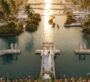 Iconic entrance with bridges and water canals at DAMAC Islands Phase 2.