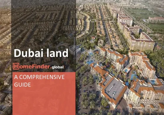 A photo of the houses in the Dubai Land area