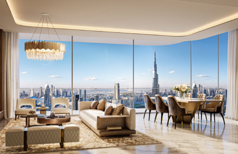 Elegant interiors and skyline vistas at Trump Tower by DARGLOBAL, Dubai