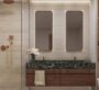 Elegant bathroom interior with dual sinks at The Mural by Beyond, Dubai