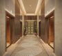 Stylish and welcoming lobby area of Hyde Residence with seating and decor