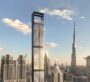 Trump Tower by DARGLOBAL in Dubai rising above a stunning skyline at sunset