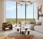 Bright modern bedroom with views at Vida Residences Hillside Dubai