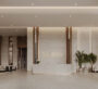 Grand and elegant entrance lobby at Binghatti Starlight in Dubai