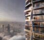 Skyline of Dubai seen through the fog from Binghatti Circle by Binghatti