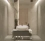 Mayfair Gardens Dubai – Bathroom with marble wall and modern fixtures