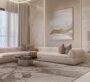 Spacious living room with contemporary décor and natural lighting at Nuvana Dubai