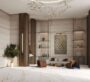 Contemporary suite with sleek wood finishes and minimalist design