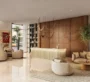 Pier Point 2 Modern lobby interior with soft tones and natural lighting