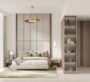 Contemporary bedroom with large windows, natural light, and minimalist furniture in Riverton