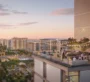 Sunset skyline and rooftop vibes at Alton by Nshama, Town Square Dubai.