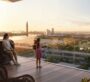 Stunning Dubai skyline view from Silva by Emaar balcony – family-friendly living with panoramic cityscapes.