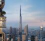 Cityscape with Burj Khalifa seen from DWTN Residences by Deyaar in Dubai