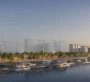 Pier Point 2 Marina view with yachts and waterfront residences at sunset