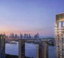 Luxury residential tower Valia by Emaar Properties with a stunning Dubai skyline view