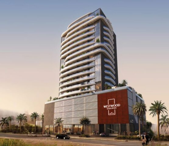 Street view of Westwood Grande tower